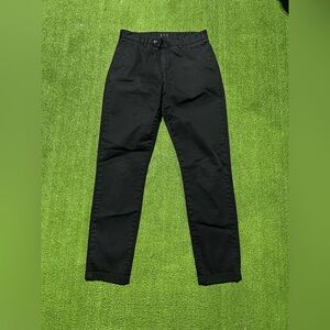 Asket Pants Men 31x32 Black Slim The Chino Organic Cotton Blend Stretch